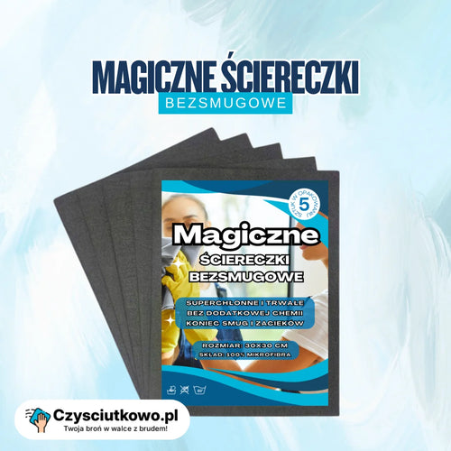 Magiczne Ściereczki Bezsmugowe Premium – 5szt.